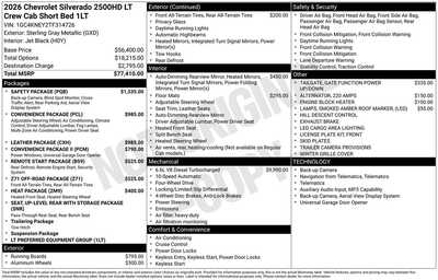 2026 Chevrolet 2500 Crew Cab, $76595. Photo 3