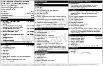 2026 Chevrolet 2500 Crew Cab, $58515. Photo 3