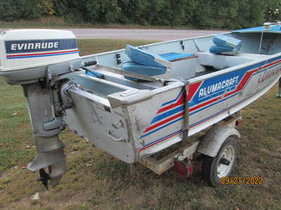 1983 Alumacraft Boat, Fishing, $1295. Photo 4