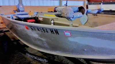 2009 Alumacraft Fisherman 160 tiller, $5950. Photo 1