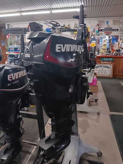 2016 Evinrude 25 HP ETec Tiller E2, $2865. Photo 1