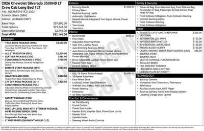 2026 Chevrolet 3500 Crew Cab, $74140. Photo 12