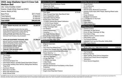 2022 Jeep Gladiator, $26844. Photo 12