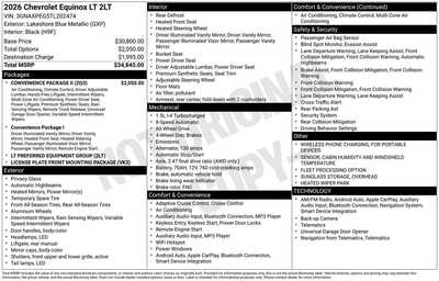 2026 Chevrolet Equinox, $29968. Photo 12