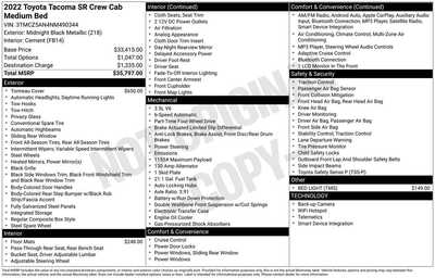2022 Toyota Tacoma, $30849. Photo 12