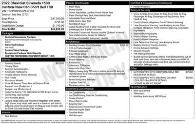 2022 Chevrolet 1500 Crew Cab, $32845. Photo 12