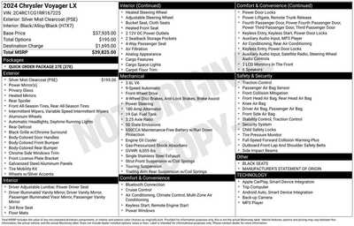 2024 Chrysler Voyager, $25097. Photo 12