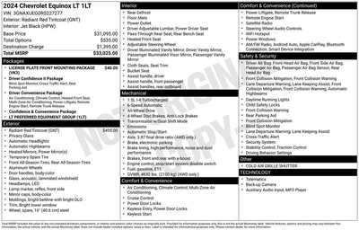 2024 Chevrolet Equinox, $23780. Photo 12