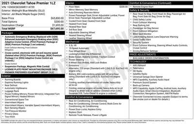 2021 Chevrolet Tahoe, $43997. Photo 12