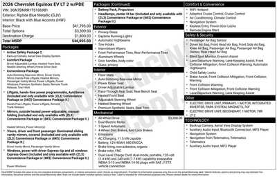 2026 Chevrolet Equinox, $38994. Photo 12