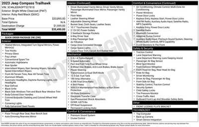 2023 Jeep Compass, $21528. Photo 12
