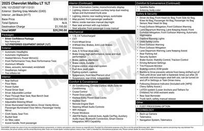 2025 Chevrolet Malibu, $19347. Photo 12