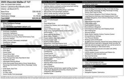 2025 Chevrolet Malibu, $19147. Photo 12