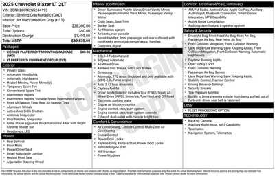 2025 Chevrolet Blazer, $28347. Photo 12