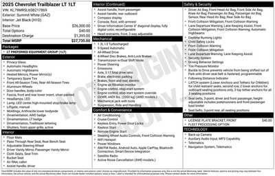 2025 Chevrolet TrailBlazer, $25014. Photo 12