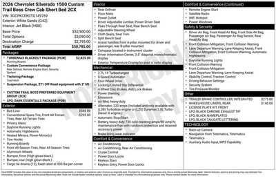 2026 Chevrolet 1500 Crew Cab, $50378. Photo 12
