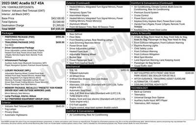 2023 GMC Acadia, $32694. Photo 12