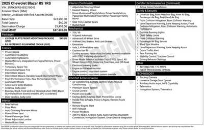 2025 Chevrolet Blazer, $0. Photo 12