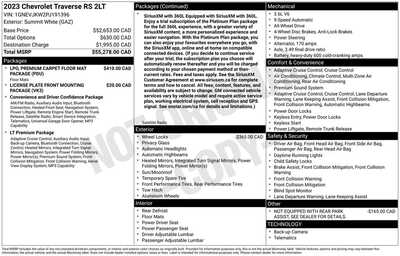 2023 Chevrolet Traverse, $36322. Photo 12