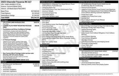 2023 Chevrolet Traverse, $33923. Photo 12