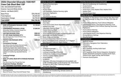 2026 Chevrolet 1500 Crew Cab, $66300. Photo 12