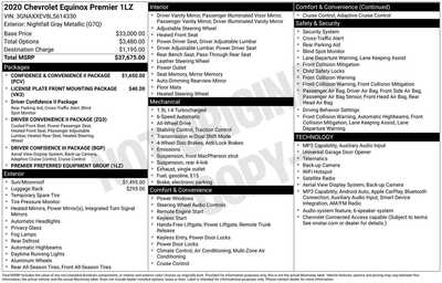 2020 Chevrolet Equinox, $20492. Photo 12