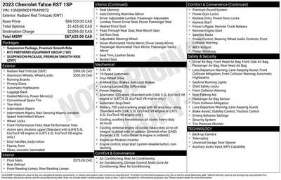 2023 Chevrolet Tahoe, $57288. Photo 12