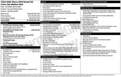 2024 GMC 3500 Crew Cab, $69055. Photo 12