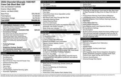 2026 Chevrolet 1500 Crew Cab, $64850. Photo 12