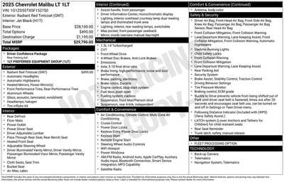 2025 Chevrolet Malibu, $20850. Photo 12