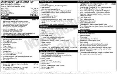 2022 Chevrolet Suburban, $46475. Photo 12