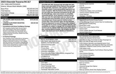 2023 Chevrolet Traverse, $34635. Photo 12
