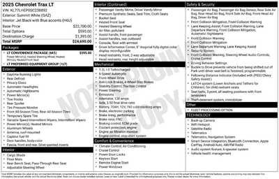 2025 Chevrolet Trax, $19578. Photo 12