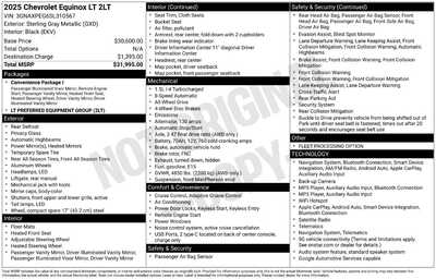 2025 Chevrolet Equinox, $25657. Photo 12