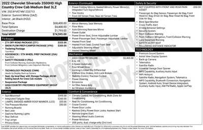 2022 Chevrolet 3500 Crew Cab, $50113. Photo 12