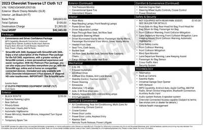 2023 Chevrolet Traverse, $30235. Photo 12