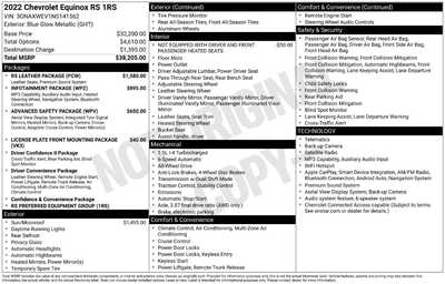 2022 Chevrolet Equinox, $24347. Photo 12