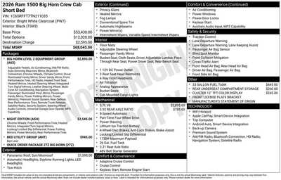 2026 RAM 1500 Crew Cab, $80994. Photo 10