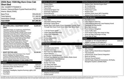 2026 RAM 1500 Crew Cab, $81188. Photo 10