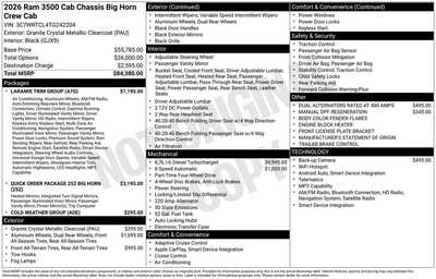 2026 RAM 3500 Crew Cab, $85502. Photo 10
