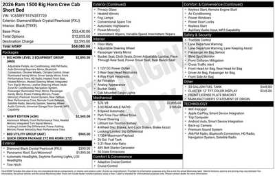 2026 RAM 1500 Crew Cab, $80267. Photo 10