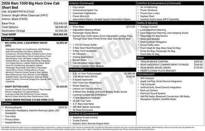 2026 RAM 1500 Crew Cab, $50962. Photo 10