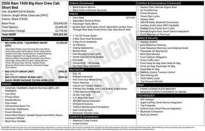 2026 RAM 1500 Crew Cab, $48047. Photo 10