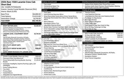 2026 RAM 1500 Crew Cab, $64850. Photo 10