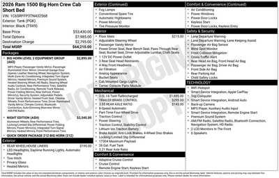2026 RAM 1500 Crew Cab, $50900. Photo 10