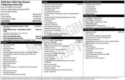 2026 RAM 5500 Crew Cab, $79600. Photo 4
