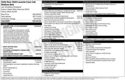 2026 RAM 3500 Crew Cab, $0. Photo 1