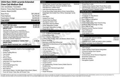 2026 RAM 3500 Crew Cab, $0. Photo 1